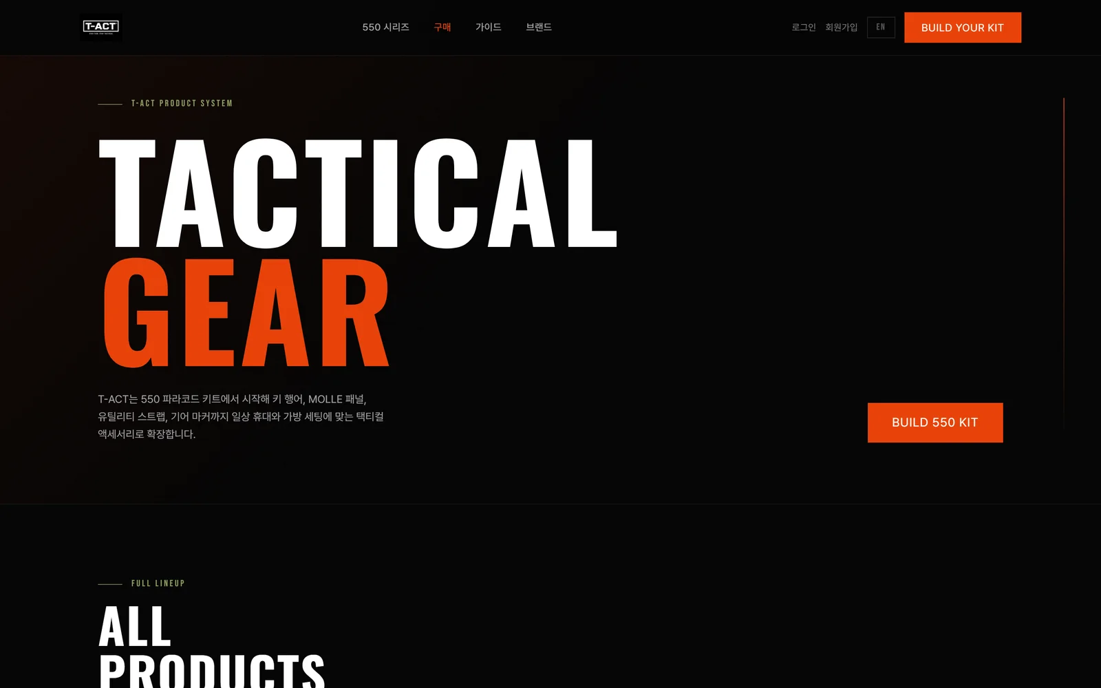 Product system — the 550 series collection